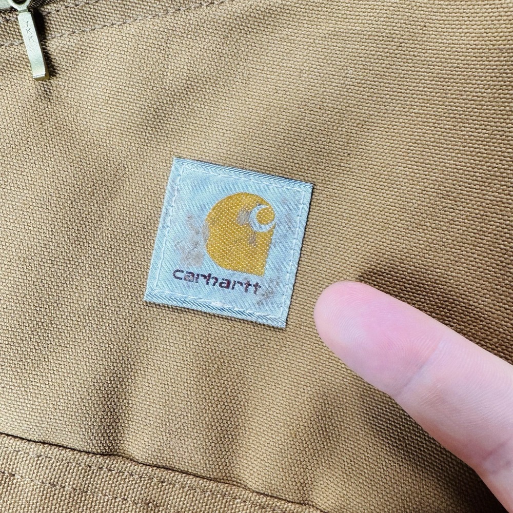 Vintage Carhartt X01 BRN Quilt Insulated Duck Coveralls Mens 42 Regular USA READ - Picture 9 of 16